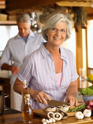 woman cooking