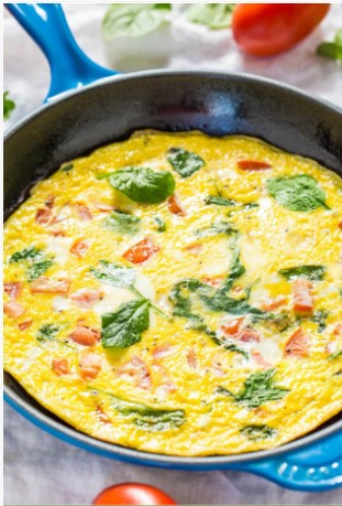 Spinach and Tomato Frittata